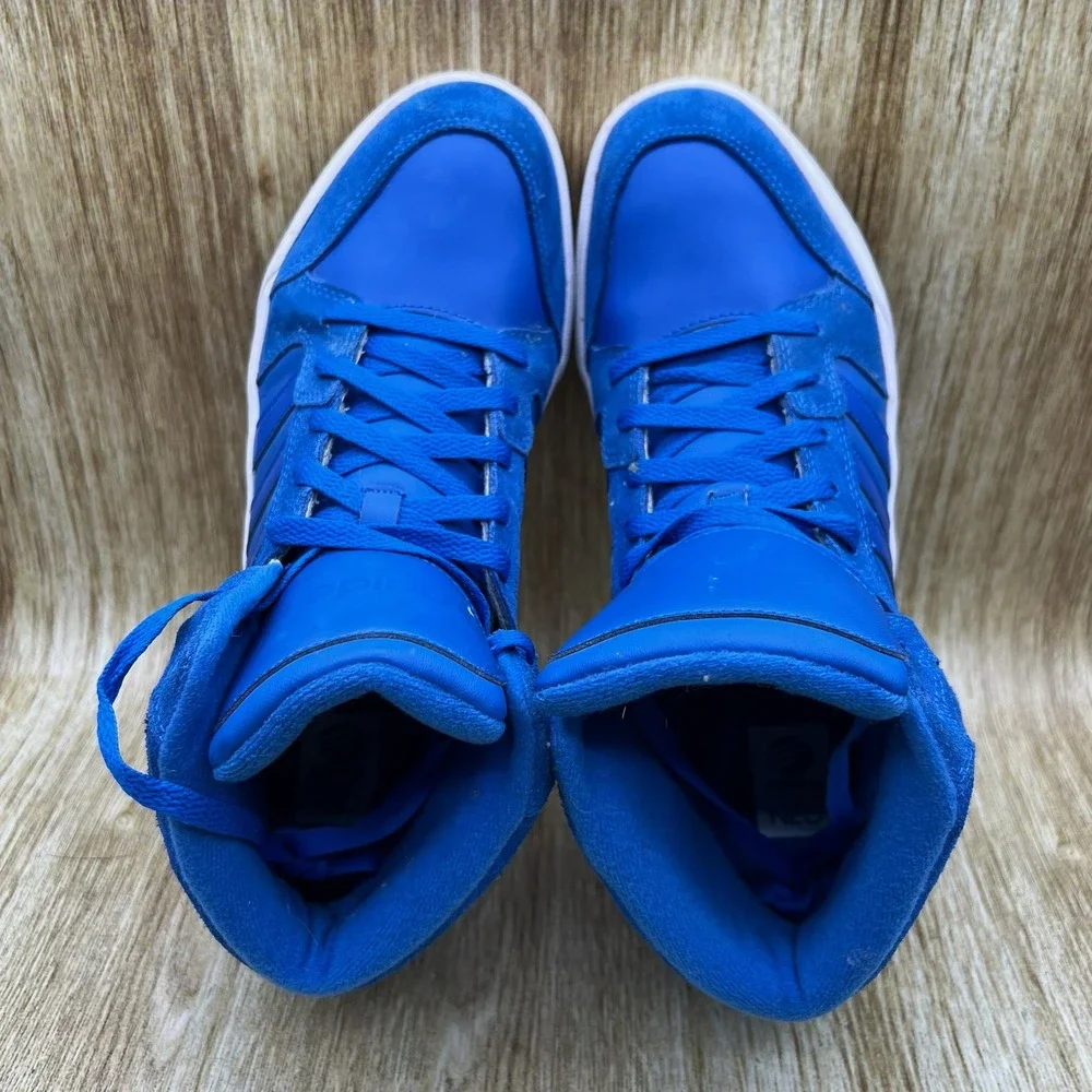 Adidas Neo Raleigh Mid Men's Size 10 Blue High Top Suede Sneakers F99089
